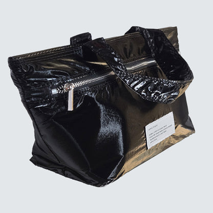 CRINKLE GLOSS 2-WAY TOTE BAG