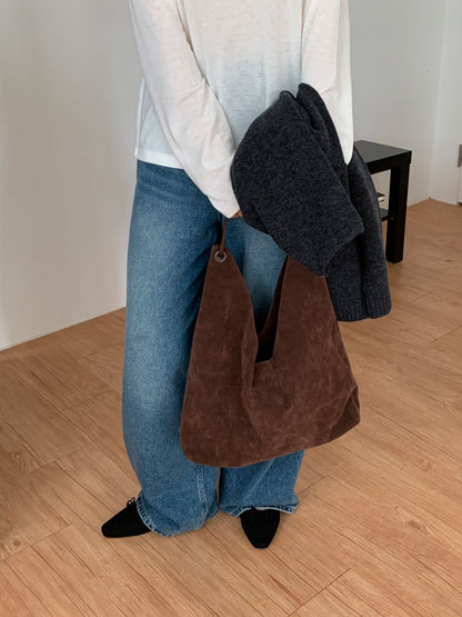 VELA SUEDE SHOULDER BAG