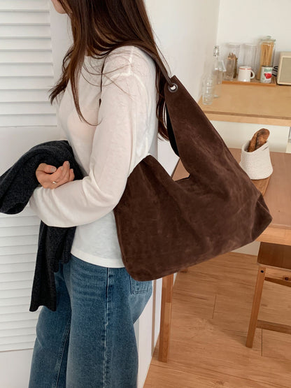 VELA SUEDE SHOULDER BAG