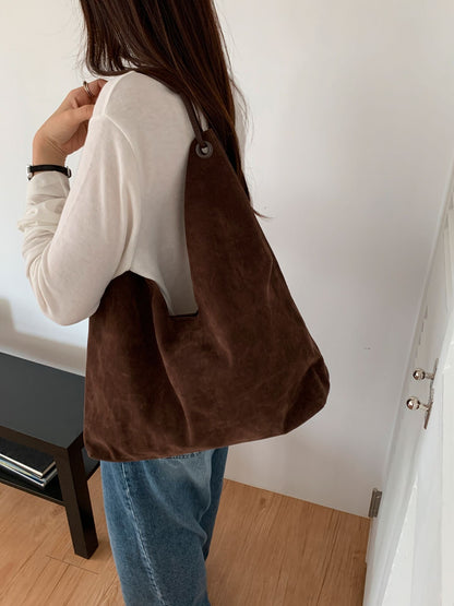 VELA SUEDE SHOULDER BAG
