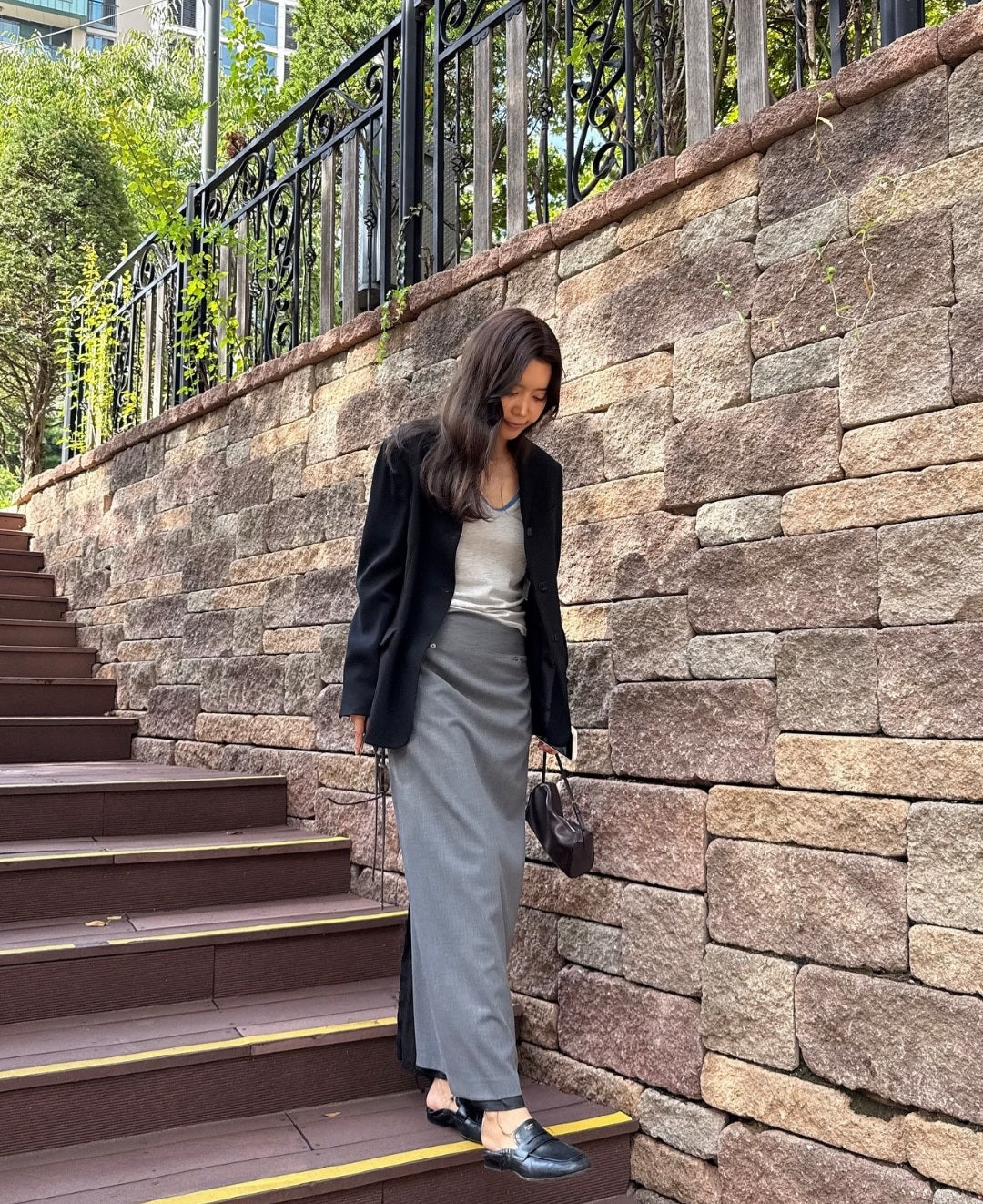 Arden Barrel Leather Tote Bag