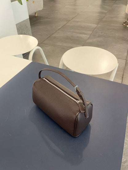 Arden Barrel Leather Tote Bag