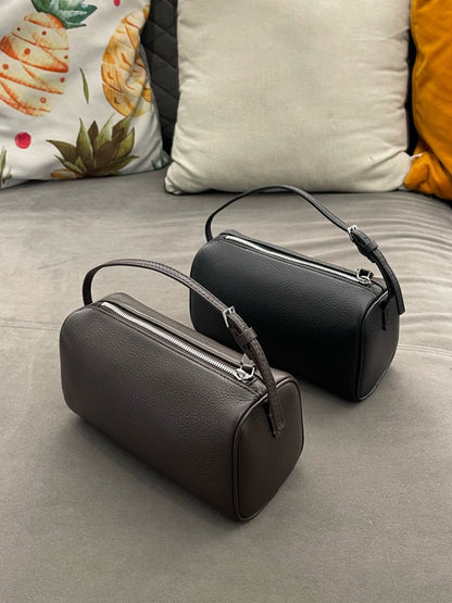 Arden Barrel Leather Tote Bag