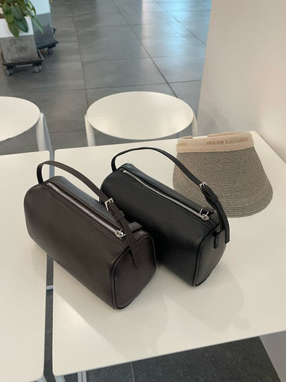 Arden Barrel Leather Tote Bag