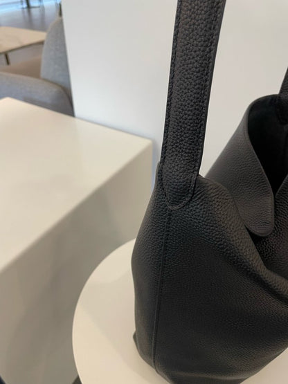 Medium Norr Leather Bucket Tote Bag