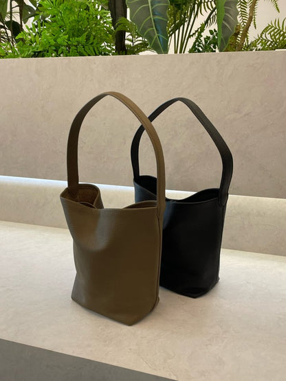 Large  Norr Leather Bucket Tote Bag