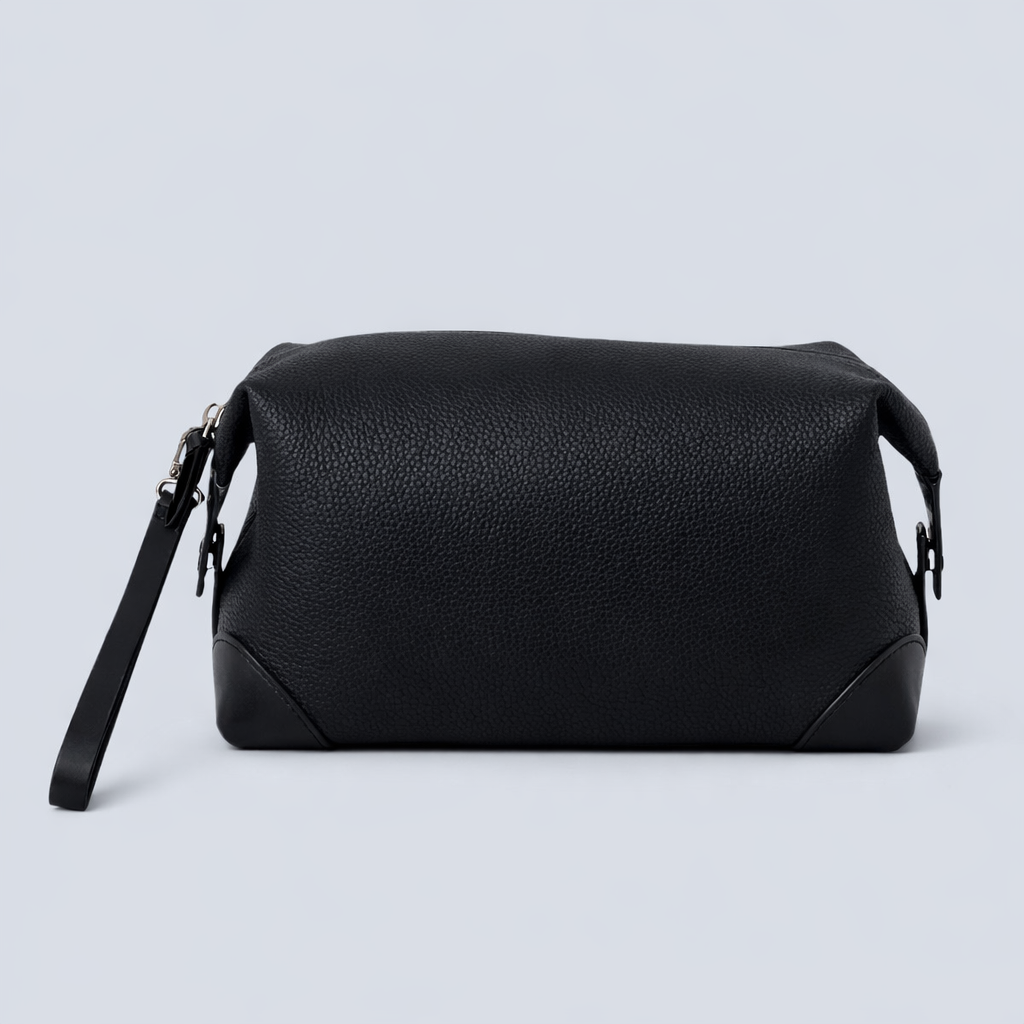 Pebbled Leather Golf Clutch Bag