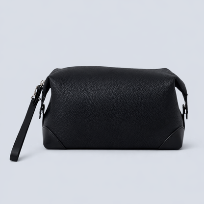 Pebbled Leather Golf Clutch Bag