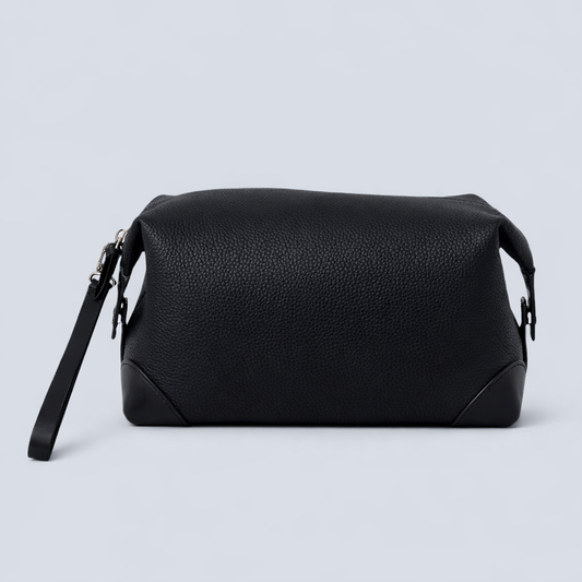 Pebbled Leather Golf Clutch Bag