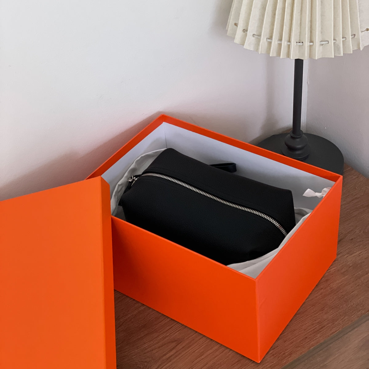 Pebbled Leather Golf Clutch Bag