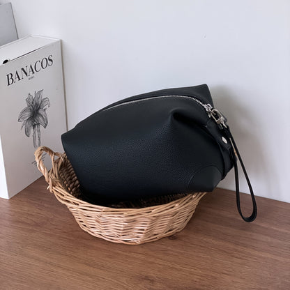 Pebbled Leather Golf Clutch Bag