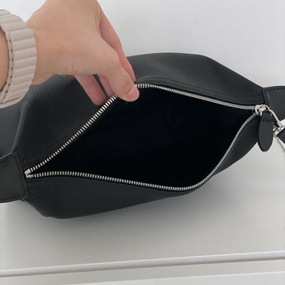 Pebbled Leather Golf Clutch Bag