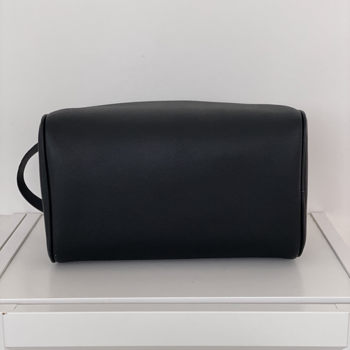 Double Zip Cowhide Leather Travel & Golf Clutch Bag