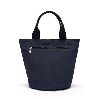 Lily Embroidery Tote Bag – Handmade Floral Canvas Bag Made in Korea