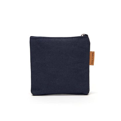 Lily Embroidery Mini Pouch