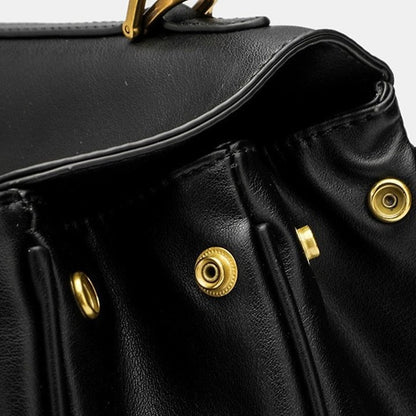 AVEN Drape Lock Leather Handbag