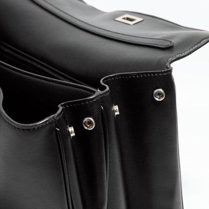 AVEN Drape Lock Leather Handbag