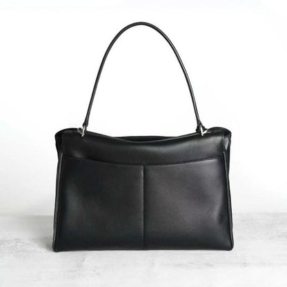 AVEN Drape Lock Leather Handbag