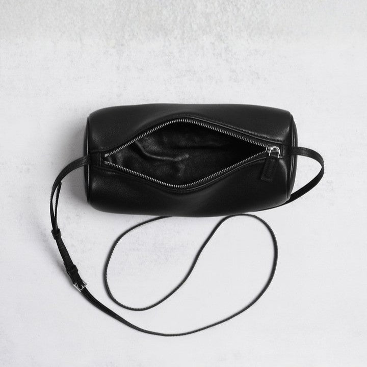 Soft Lambskin Barrel Crossbody Bag