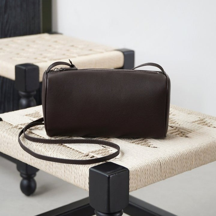 Soft Lambskin Barrel Crossbody Bag