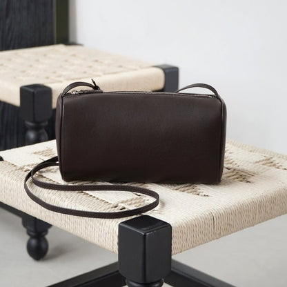 Soft Lambskin Barrel Crossbody Bag