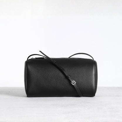 Soft Lambskin Barrel Crossbody Bag