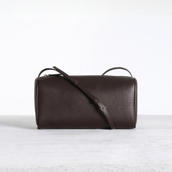 Soft Lambskin Barrel Crossbody Bag