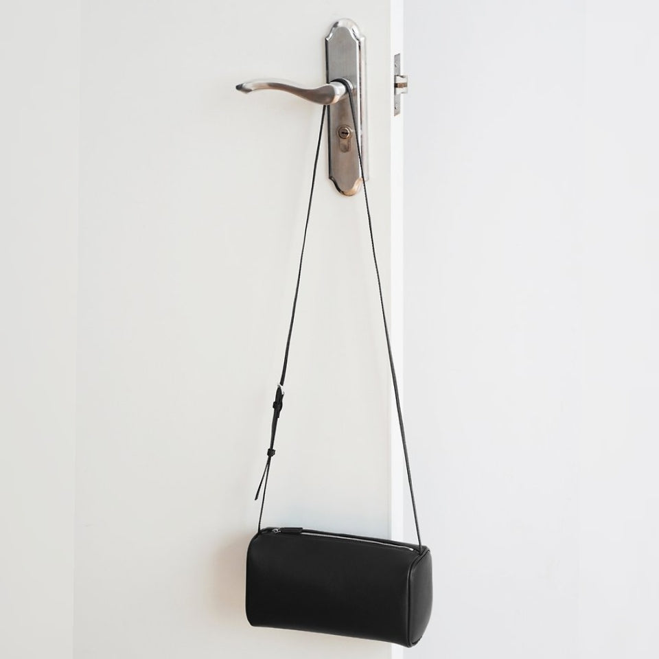 Soft Lambskin Barrel Crossbody Bag