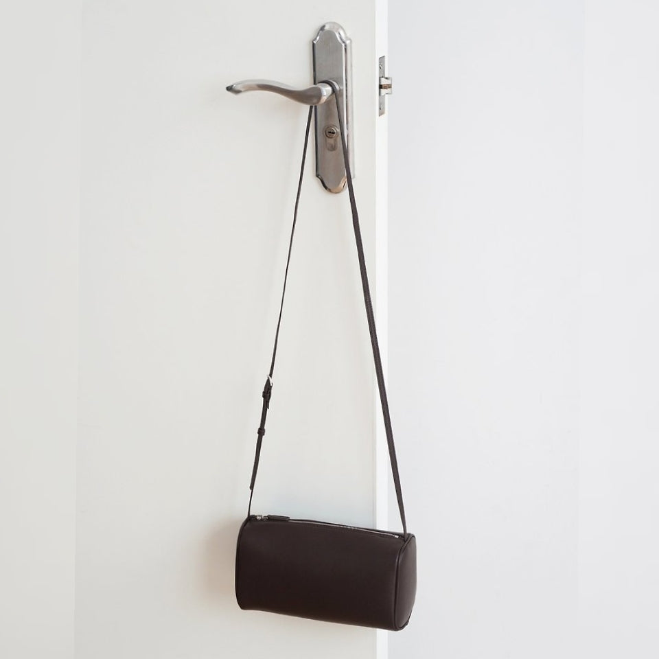 Soft Lambskin Barrel Crossbody Bag