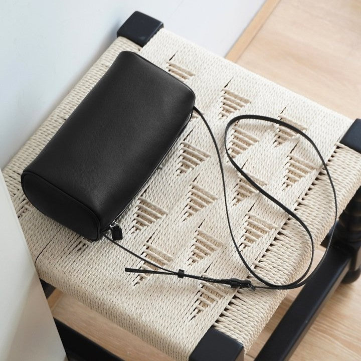 Soft Lambskin Barrel Crossbody Bag