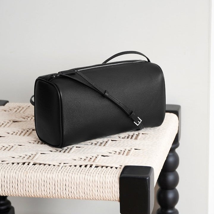 Soft Lambskin Barrel Crossbody Bag