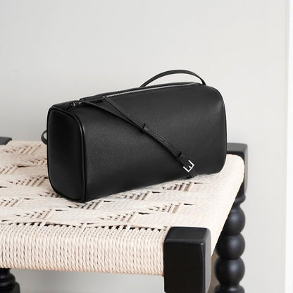 Soft Lambskin Barrel Crossbody Bag