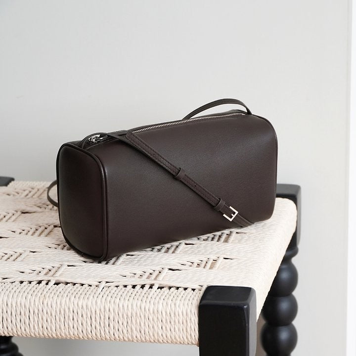 Soft Lambskin Barrel Crossbody Bag