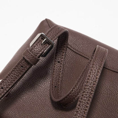 LUNE Button Flap Cowhide Mini Bag