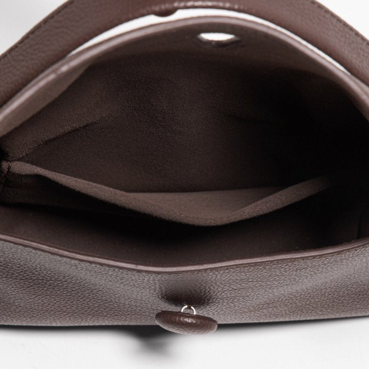 LUNE Button Flap Cowhide Mini Bag