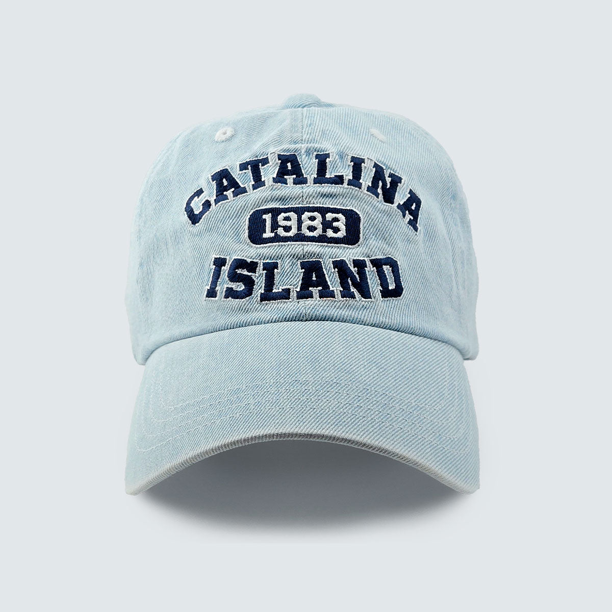 CATALINA ISLAND 1983 Denim Embroidered Cap – Mid Depth