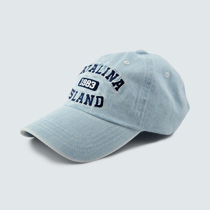 CATALINA ISLAND 1983 Denim Embroidered Cap – Mid Depth