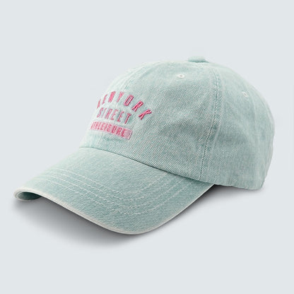 NEW YORK STREET Athleisure Denim Embroidered Cap – Mid Depth