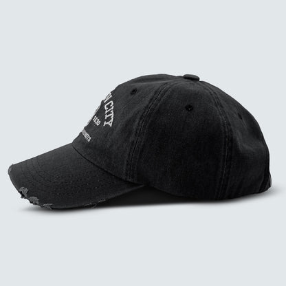 PURITAN CITY BOSTON Embroidered Distressed Cap – Mid Depth