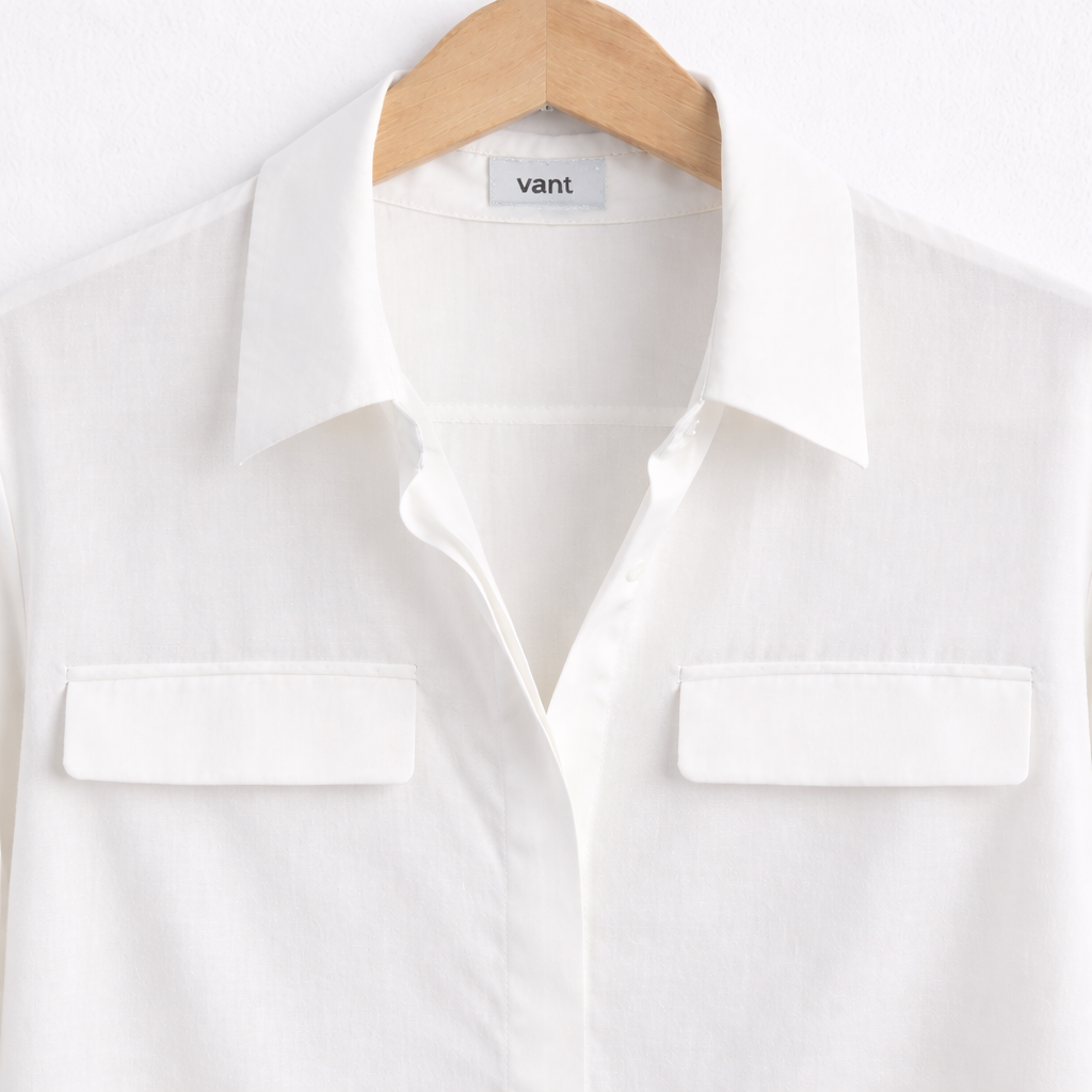 Lip Shape Pocket Soft Flow Blouse – Women One Size