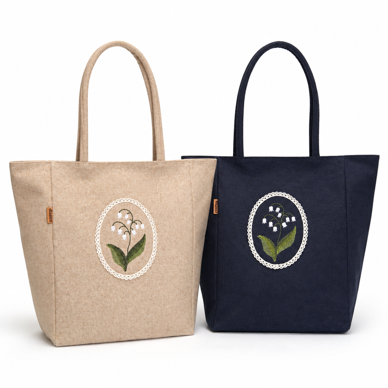 Lily Embroidery Eco Shoulder Bag