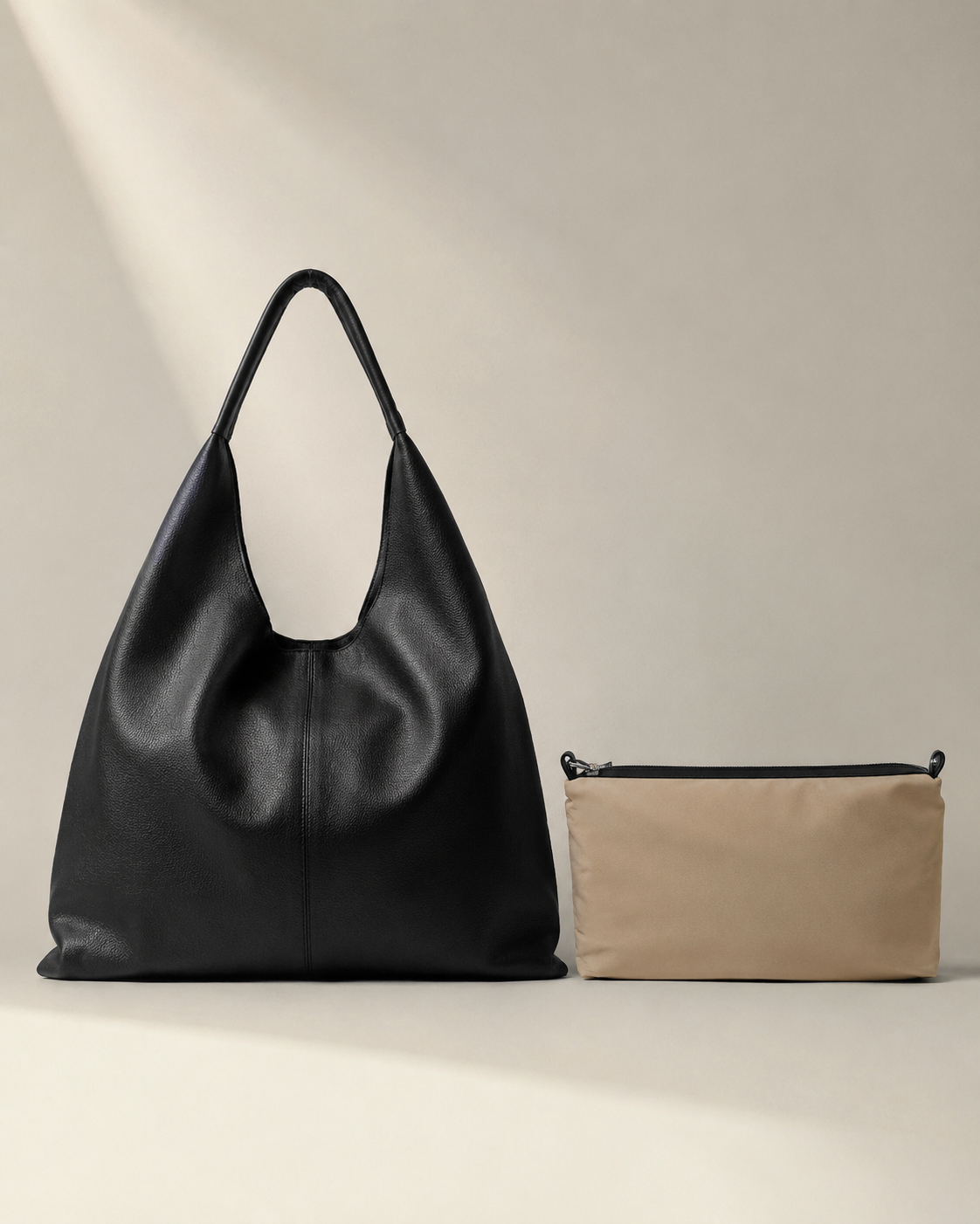VERA LEATHER HOBO BAG