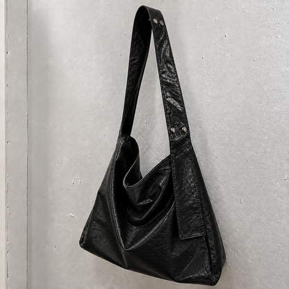 CRACK SHINE 2-WAY CROSSBODY SHOULDER BAG -Black, Brown