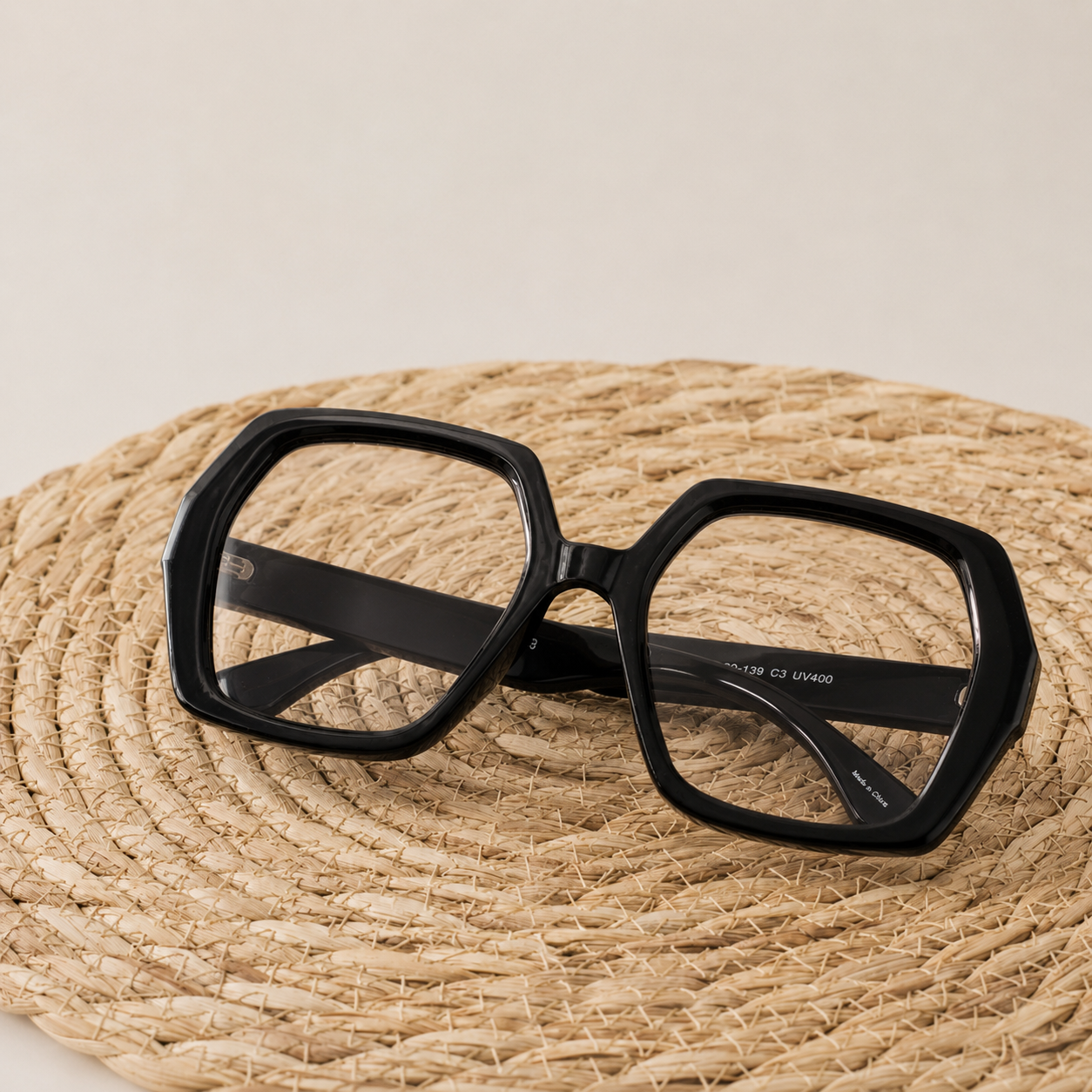 Luna Oversized Square Glasses