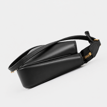 RIVA Slim Bag – Cowhide Leather Turn-Lock Shoulder Bag