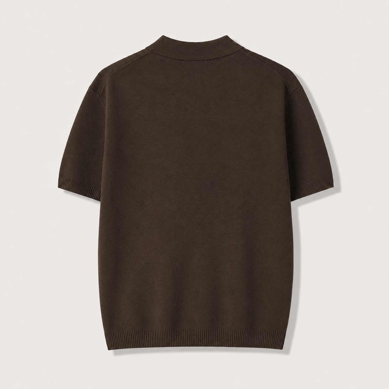 Double Flap Pocket Knit Polo - Men One Size