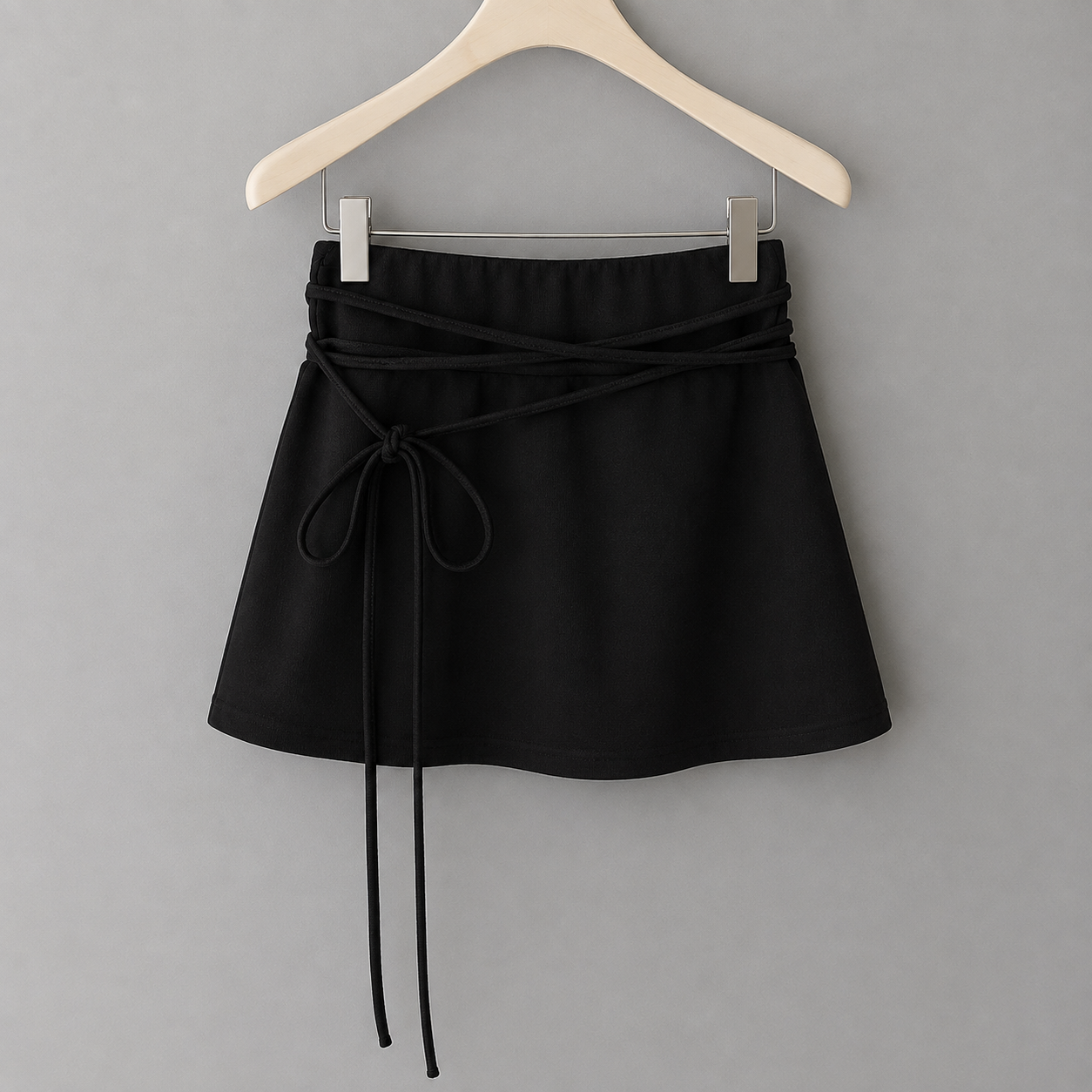 Long Wrap Tie Mini Skort – Women One Size