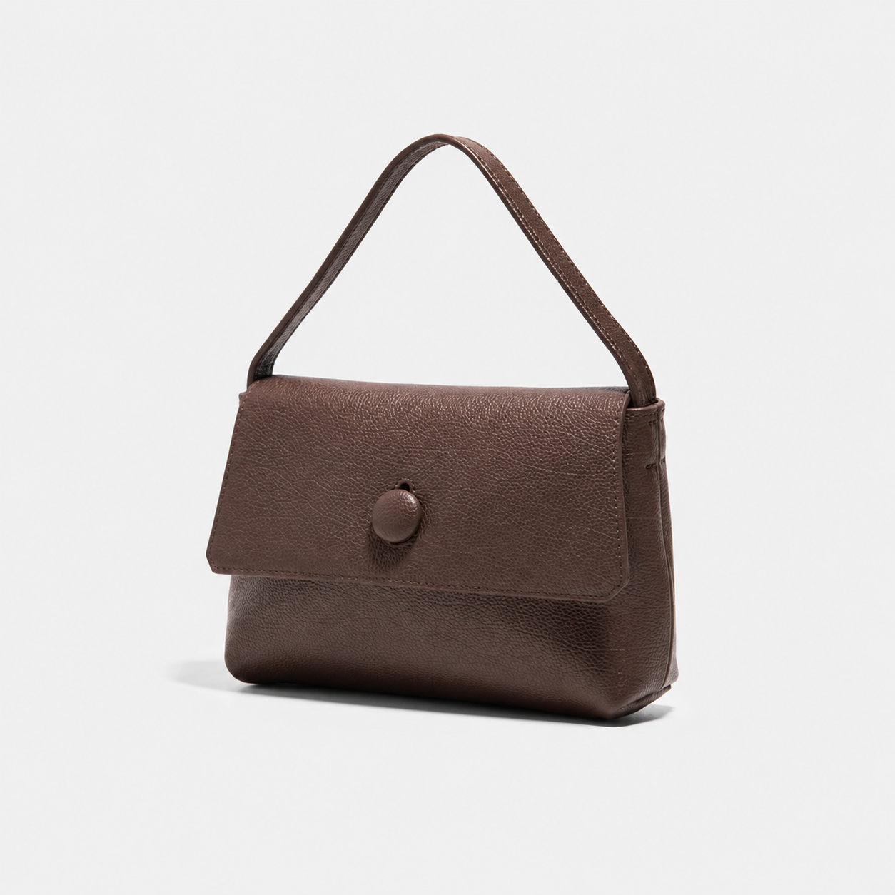 LUNE Button Flap Cowhide Mini Bag