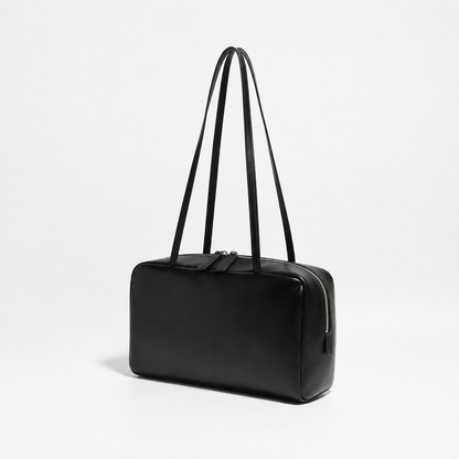 ROEN Double-Zip Lambskin Bowling Shoulder Bag