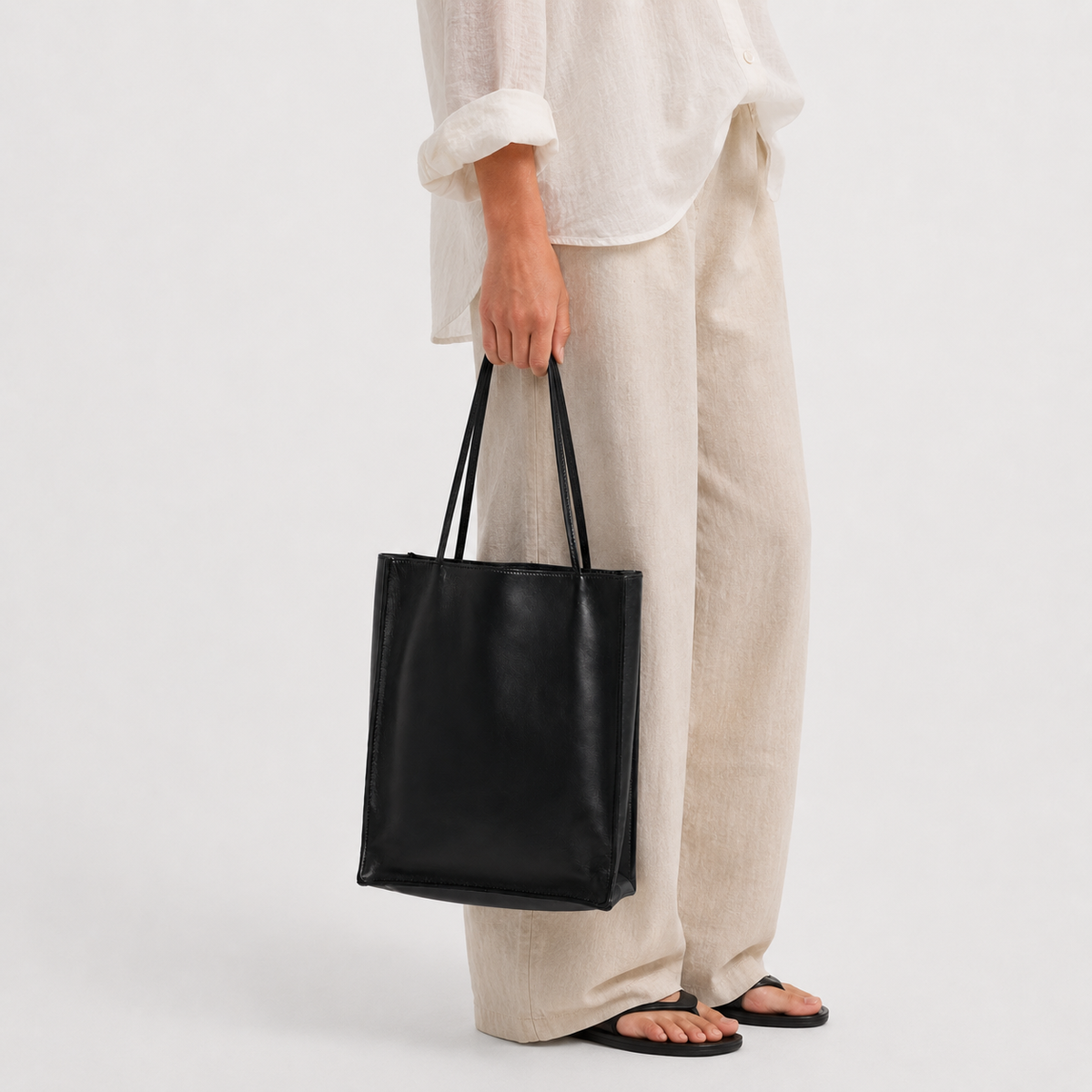 EDEN SLIM LEATHER SHOULDER BAG